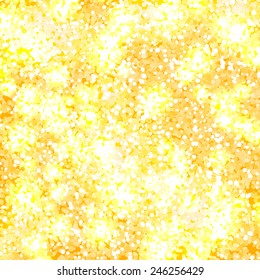 Golden glitter, vector background