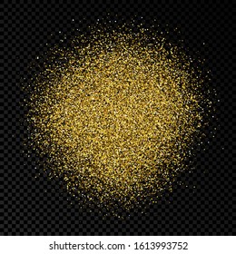 Gold Glitter Powder Explosion Golden Dust Stock Vector Royalty Free