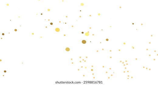 "Golden Glittering Dots and Sparkling Confetti Showering on a Transparent Background, Illuminating the Space with Elegance and Luxury for an Exquisite Celebration"
