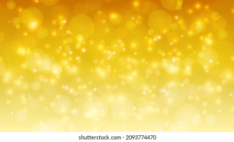 Golden glittering lights background image.