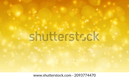 Golden glittering lights background image.