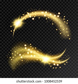 Golden glittering wave vector