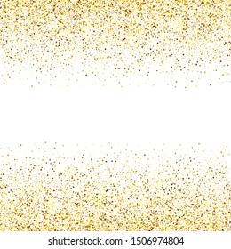 Golden glitters abstract vector background