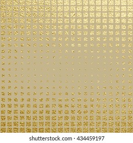 Golden glossy texture. Metal pattern. Abstract gold background