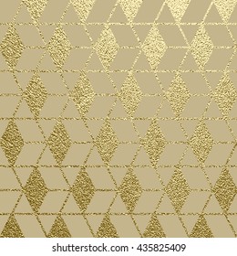 Golden glossy texture. Metal pattern. Abstract gold background