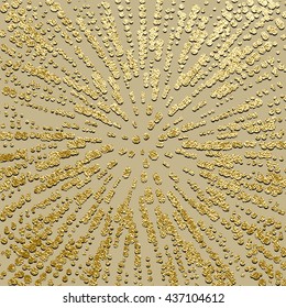 Golden glossy texture. Metal pattern. Abstract gold background