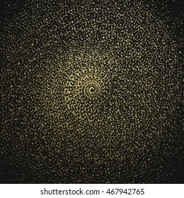 Golden glossy texture. Metal pattern. Abstract gold background