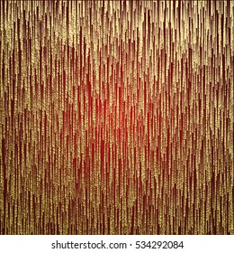 Golden glossy texture. Metal pattern. Gold festive background , for greeting card or wrapping paper.