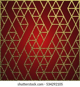 Golden glossy texture. Metal pattern. Gold festive background , for greeting card or wrapping paper.