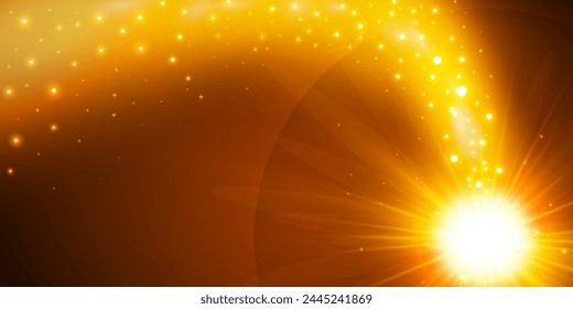  Golden glow dust and glare.