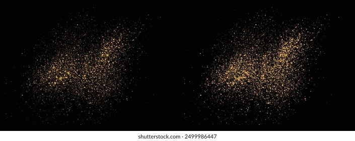 Salpicadura de oro brillante de Vector aislado