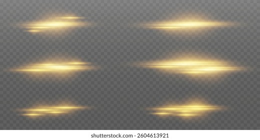 Golden glowing lines of light and effect.