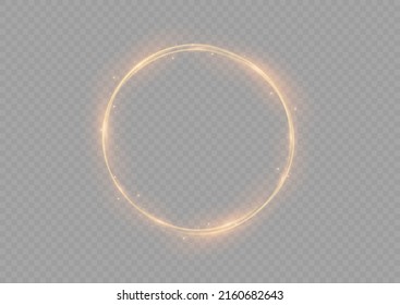 Golden glowing shiny lines effect vector background. Light glowing effect. Abstract motion lines. Light trail wave, fire path trace line, car lights, optic fiber and incandescence curve twirl png.