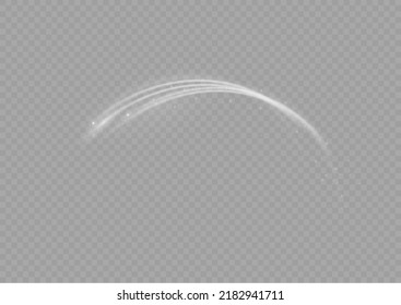 Golden glowing shiny lines effect vector background. Luminous white lines of speed. Light glowing effect. Light trail wave, fire path trace line and incandescence curve twirl.