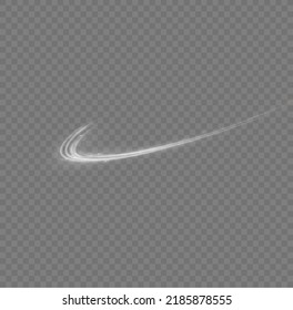 Golden glowing shiny lines effect vector background. Luminous white lines of speed. Light glowing effect. Light trail wave, fire path trace line and incandescence curve twirl.
