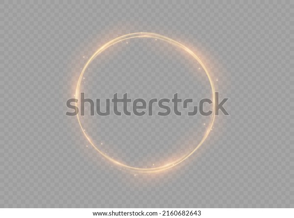 Golden glowing shiny lines effect vector background.\
Light glowing effect. Abstract motion lines. Light trail wave, fire\
path trace line, car lights, optic fiber and incandescence curve\
twirl png.