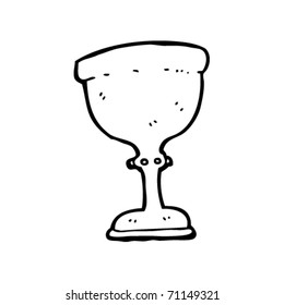 caricatura de goblet dorado