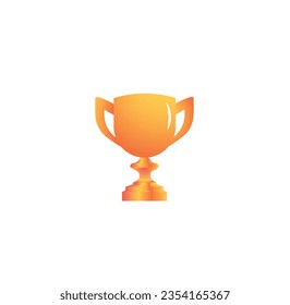 Golden goblet on a white background. Vector illustration