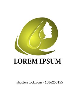 golden goddess logo icon for fashion and beauty company