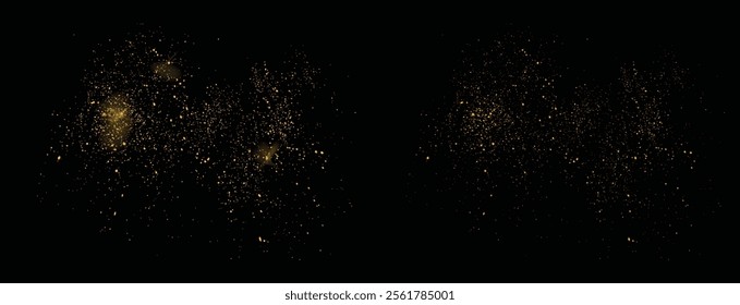 Golden gold glitter background. Golden sparkles light effect gold glitter celebratory background