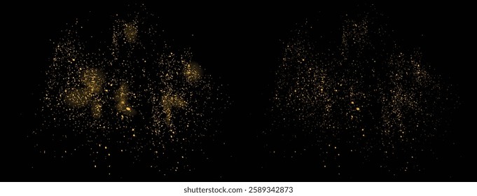 Golden gold glitter background. Splash grunge texture light effect gold glitter isolated luxury golden color celebratory background