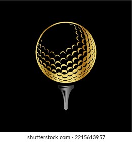 Logo de la bola de golf