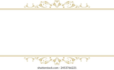 Golden gorgeous decorative frame material