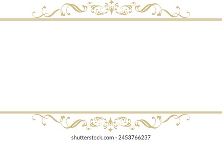 Golden gorgeous decorative frame material
