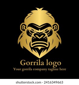 Golden gorilla logo golden logo gorilla logo company logo