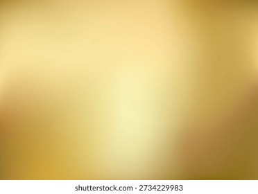 Fondo de degradado dorado Suave difuminado Textura metálica dorada Ilustración vectorial de papel tapiz abstracto de lujo.