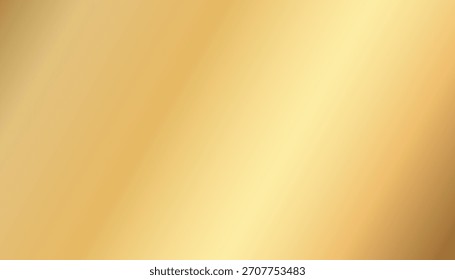 Un fondo de gradiente dorado con una textura abstracta metálica suave. Lujosa Ilustración vectorial de papel de oro para Anuncios, Fondos de pantalla, embalaje, diseños de carteles, cubiertas de folletos, Plantillas de invitación