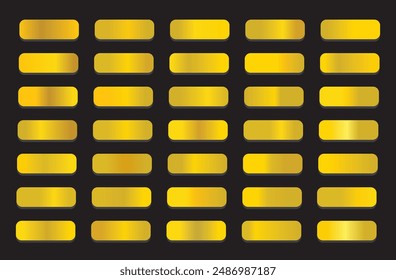 Golden gradient bar design gold colors gold bar gold color set