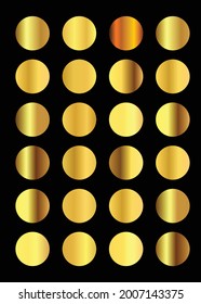 Diseño de conjunto de colecciones de degradado de oro
