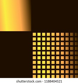 Golden gradient is cut into 100 pieces