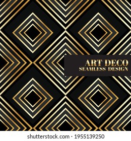 golden gradient gatsby art deco background design ilusstration vector diamond-shaped vintage style