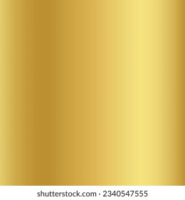 Golden gradient. Gold gradient background texture metallic vector illustration for luxury frame, ribbon, banner, web, coin and label. Elegant light and glitter vector template. Vector illustration