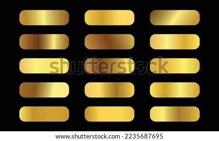 Golden gradient set. you can use this color any kind of designs.