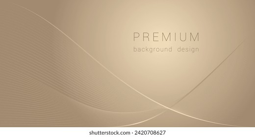 golden gradient wave background for luxury cover design, websites, presentations, promotional materials