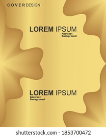 golden gradient wave color background for all business