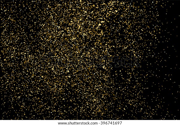 Golden Grainy Abstract Texture On Black Stock Vector (Royalty Free ...