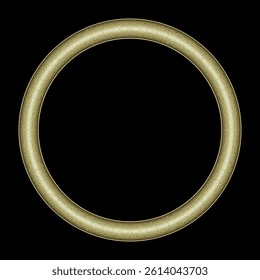 Golden grainy border frame vector illustration – rounded shapes for luxury text design. Set for logos, banners, flyers, cards, and other vector uses.