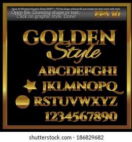 Golden Graphic Styles for Various Design