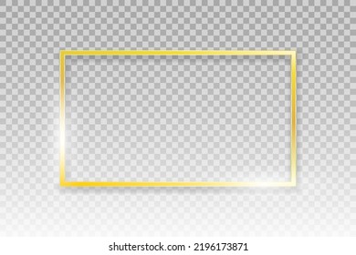 Golden greeting card border. Wedding card. Picture frame. Stock royalty free vector illustration