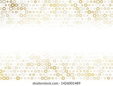 Golden and grey dots abstract geometric background. Vector design
