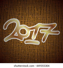 Golden grid gradient background. 2019 new year creative design for your greetings card, flyers, invitation, posters, brochure, banners, calendar.