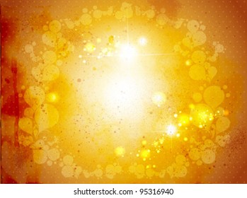 Golden Grunge Background