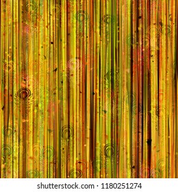 Golden grunge surface with decorative elements. Orange and green seamless texture. Abstract vector background for web page, banners backdrop, fabric, home decor, wrapping