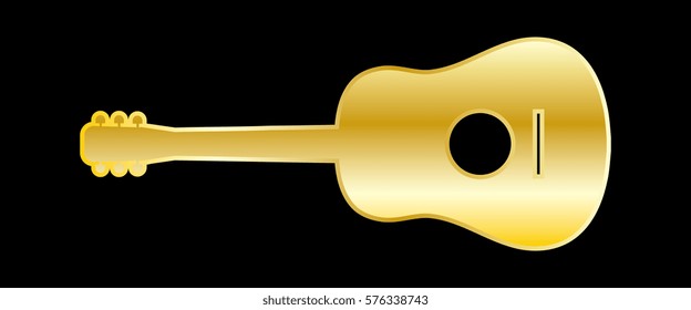 Golden guitar