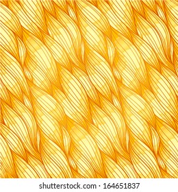 Golden hair vector seamless pattern