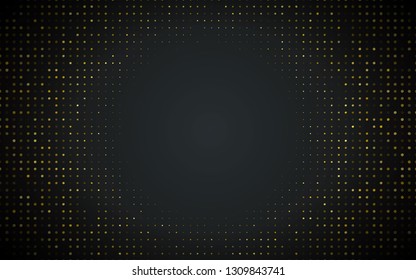 Golden halftone background. golden abstract glitters pattern. 